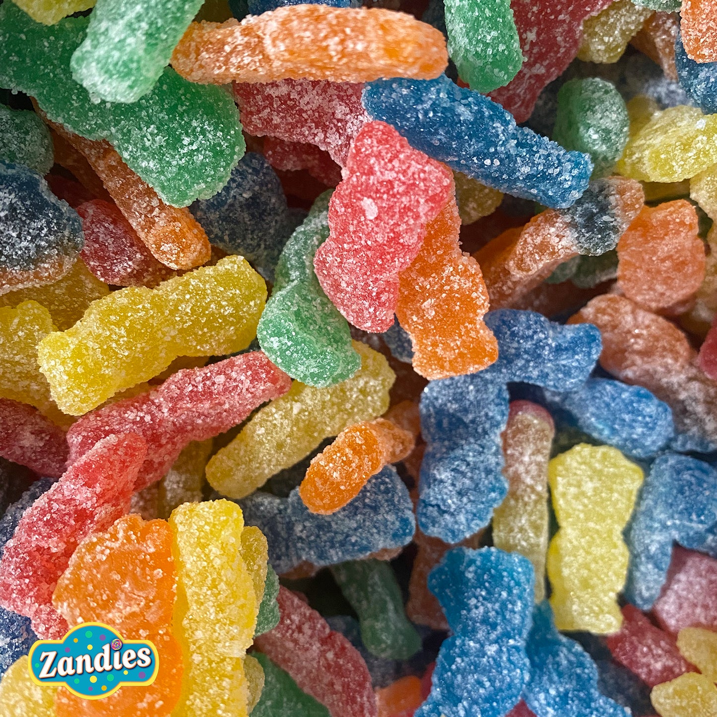 Assorted fruit-flavored sour gummy candy from Sour Patch Kids