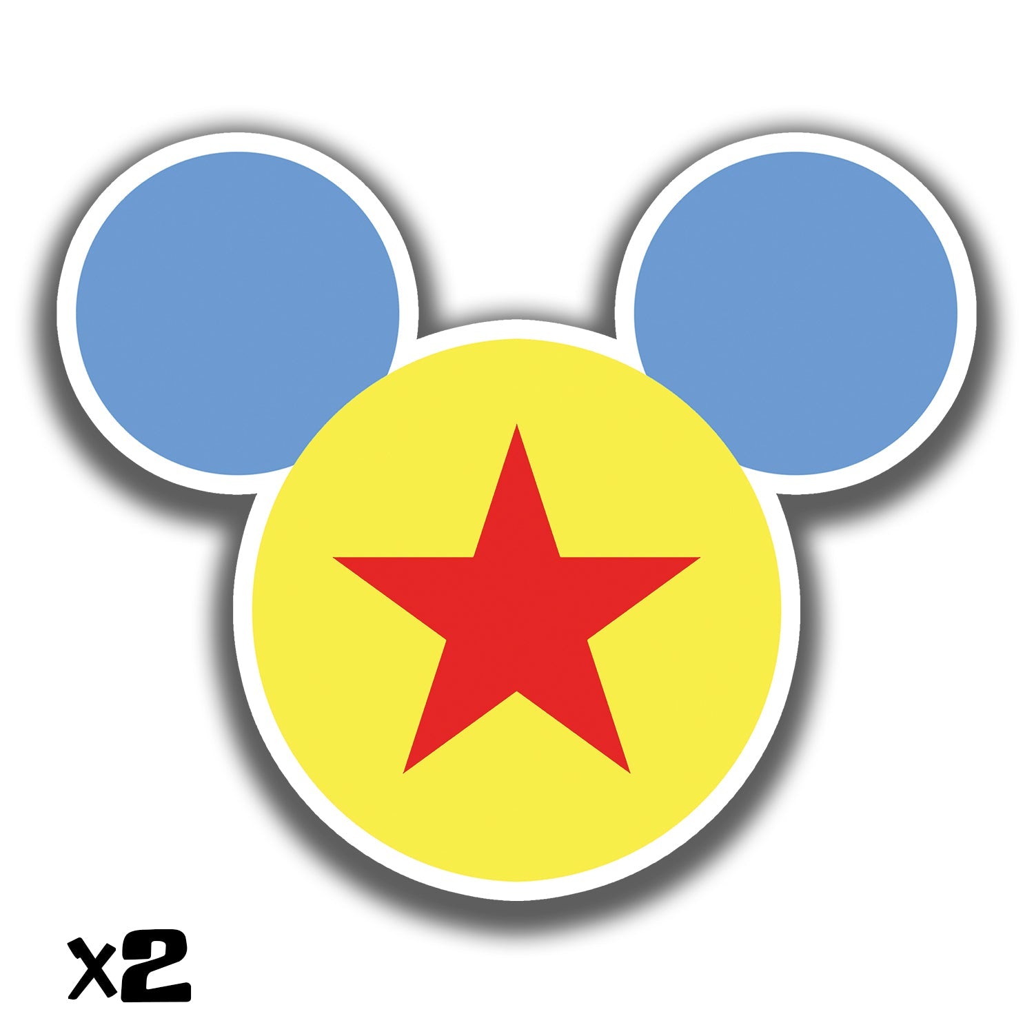 2 Mixar Stickers - Crazy Nate - Sticker