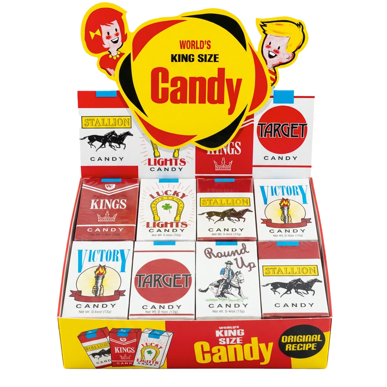 box fulll of world's king size Candy