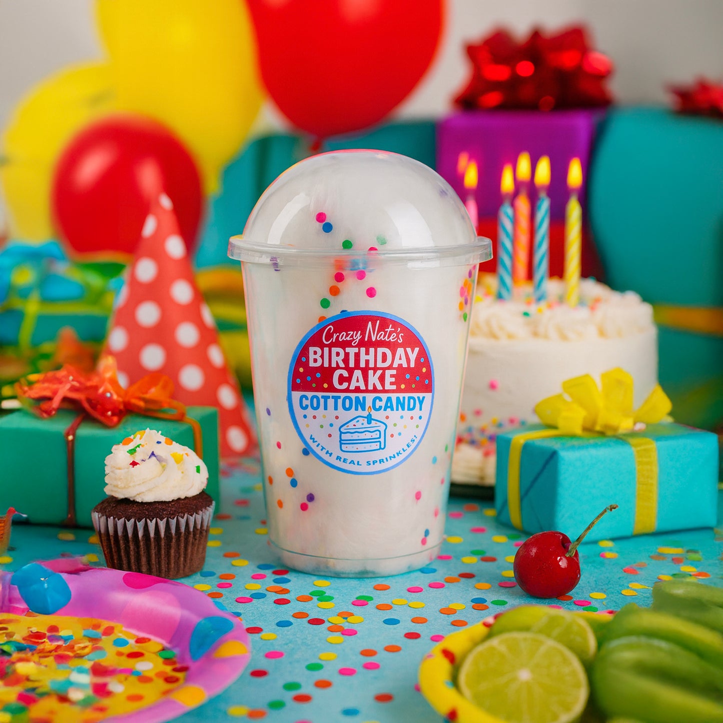 Birthday Cake Cotton Candy