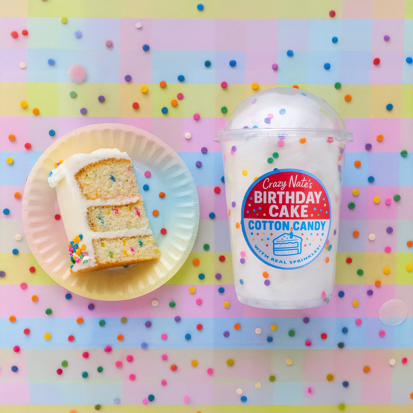 Birthday Cake Cotton Candy