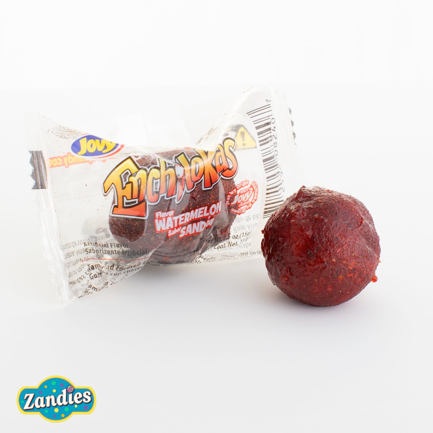 Zandies Fruity Enchilokas Sandies candy on a white background