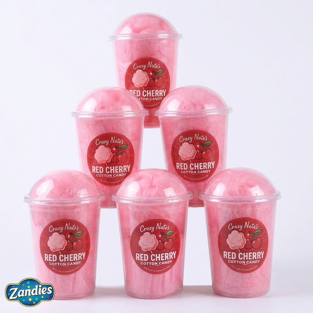 Red Cherry Cotton Candy