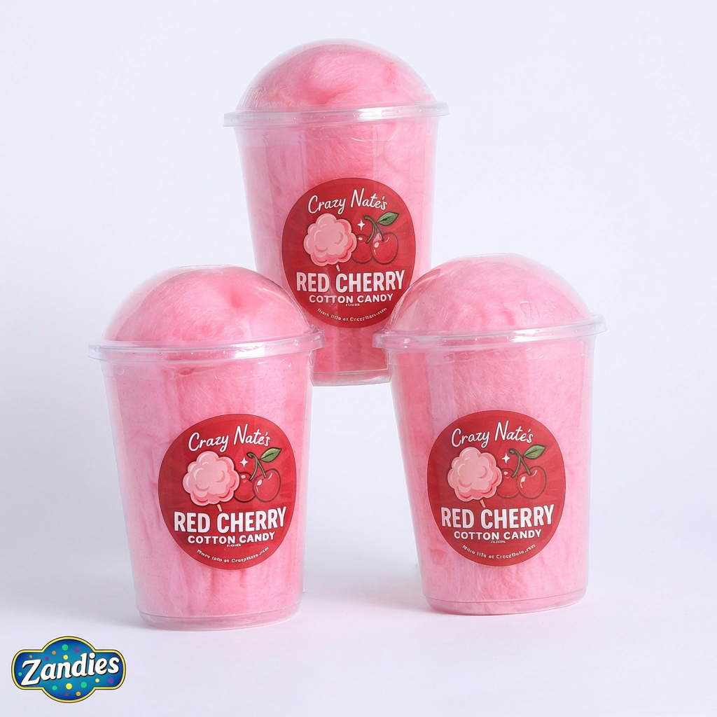 Red Cherry Cotton Candy