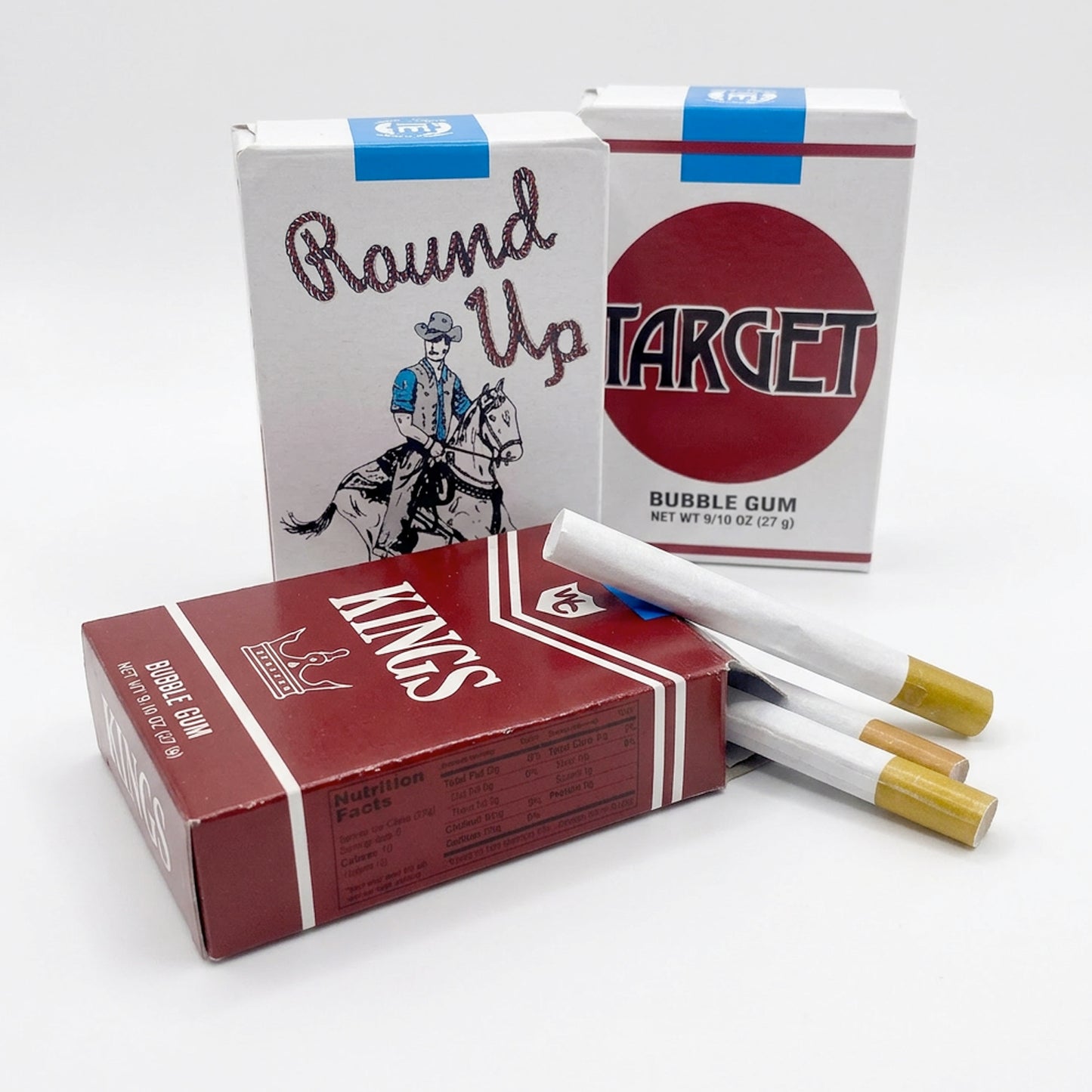 close up of candy gum sticks and their packaging
