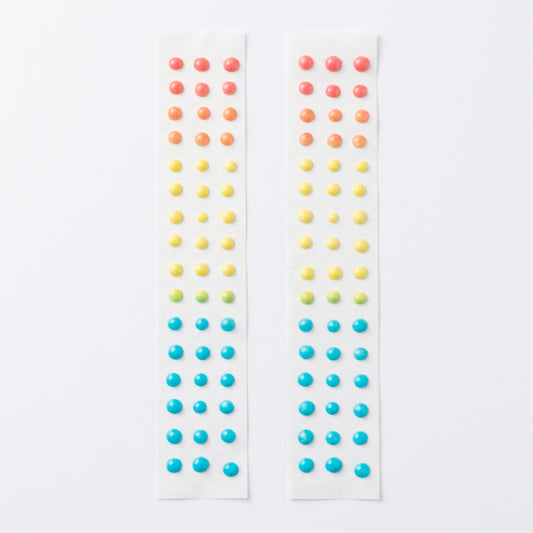 two strips of classic candy buttons