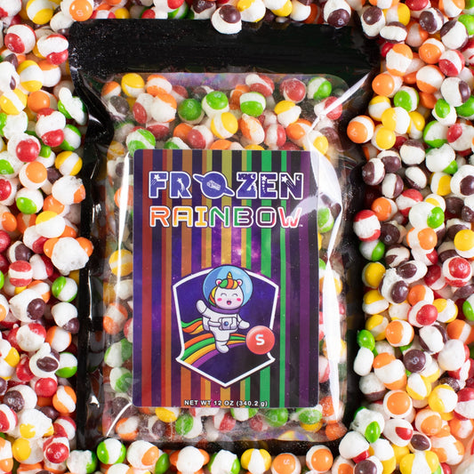 Frozen Rainbow - Freeze Dried Skittles (original, sour, wild berry, & smoothie) - Crazy Nate - candy