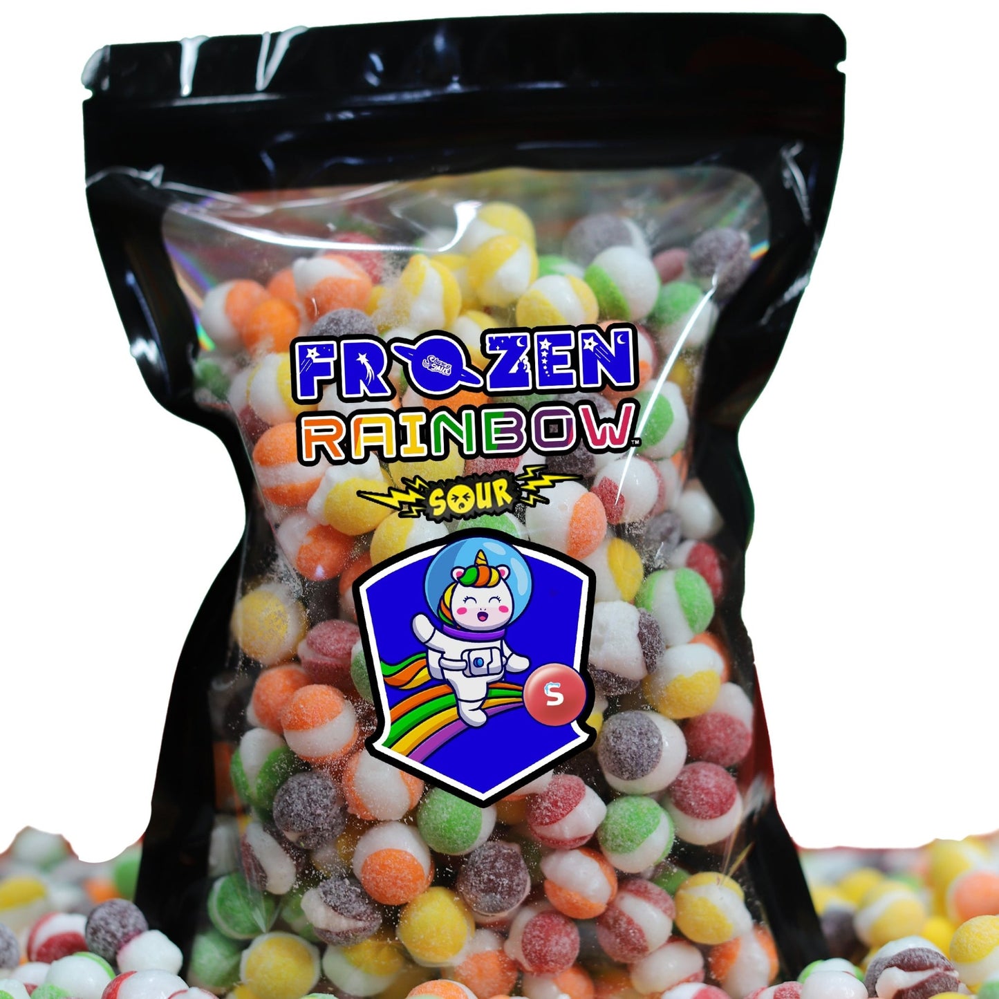 Frozen Rainbow - Freeze Dried Skittles (original, sour, wild berry, & smoothie) - Crazy Nate - candy