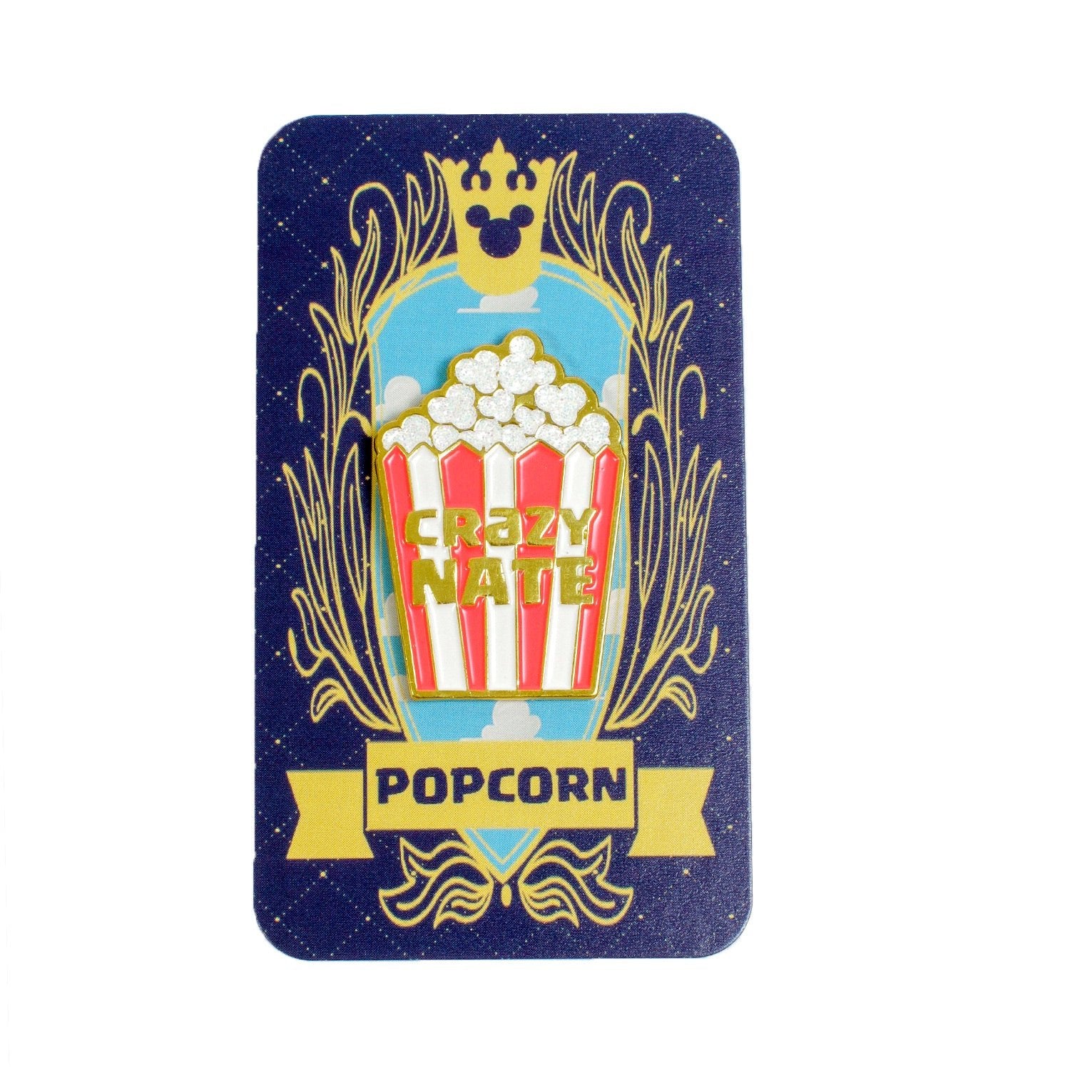Popcorn Pin | Collectible Crazy Nate Enamel Pin – Zandies